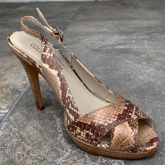*FINAL PRICE DROP* COLIN STUART Ladies Snake Skin Heels w/Small Platform, Size 7 - Picture 11 of 11